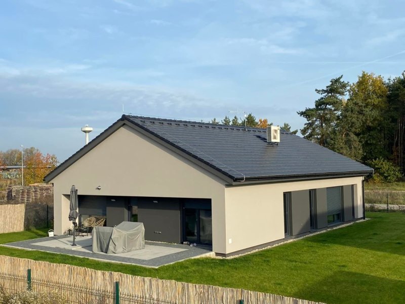 Střecha na klíč-řada RD Kostelec n.L